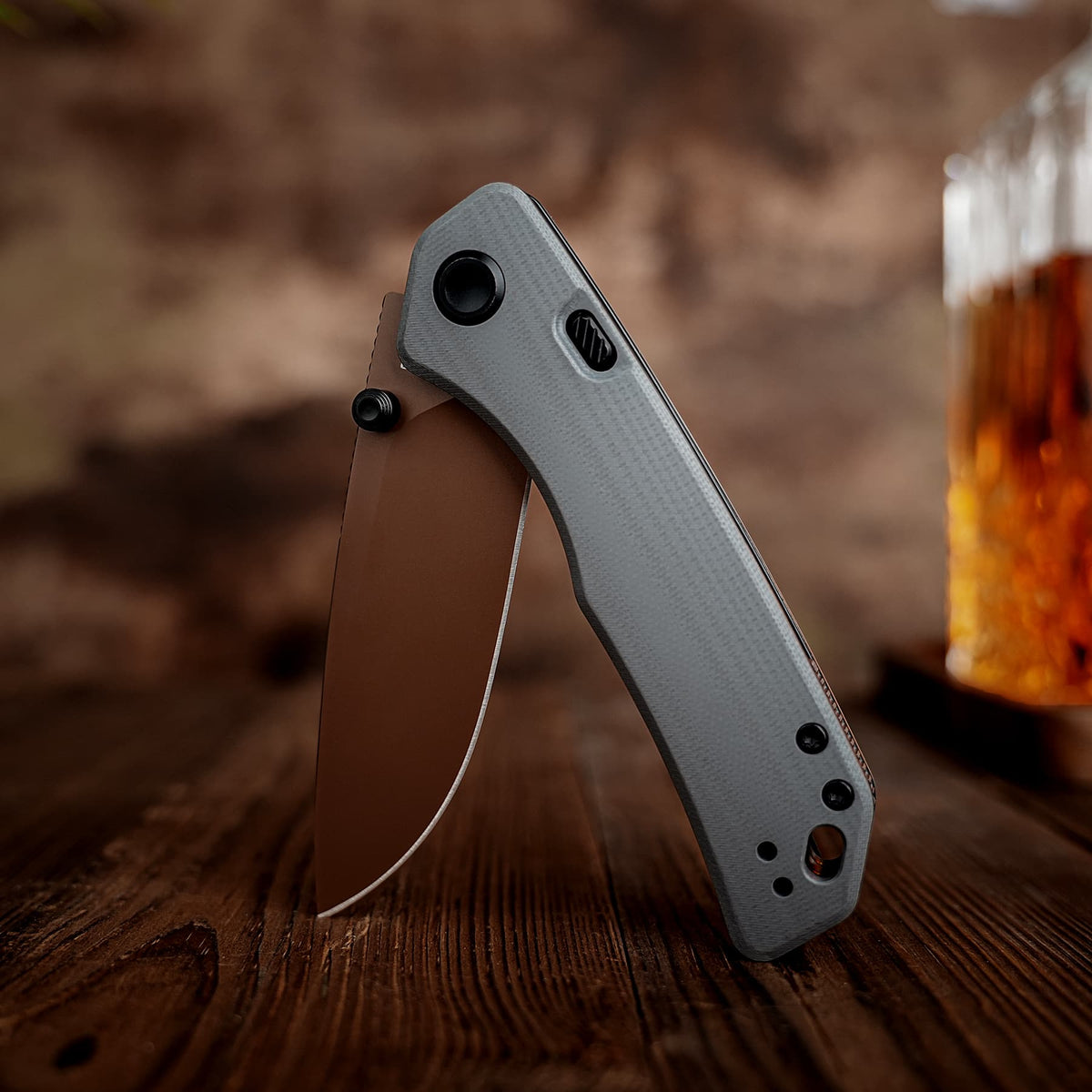 Marten 330 | Gray G10 + Copper Dune 14C28N - A1626