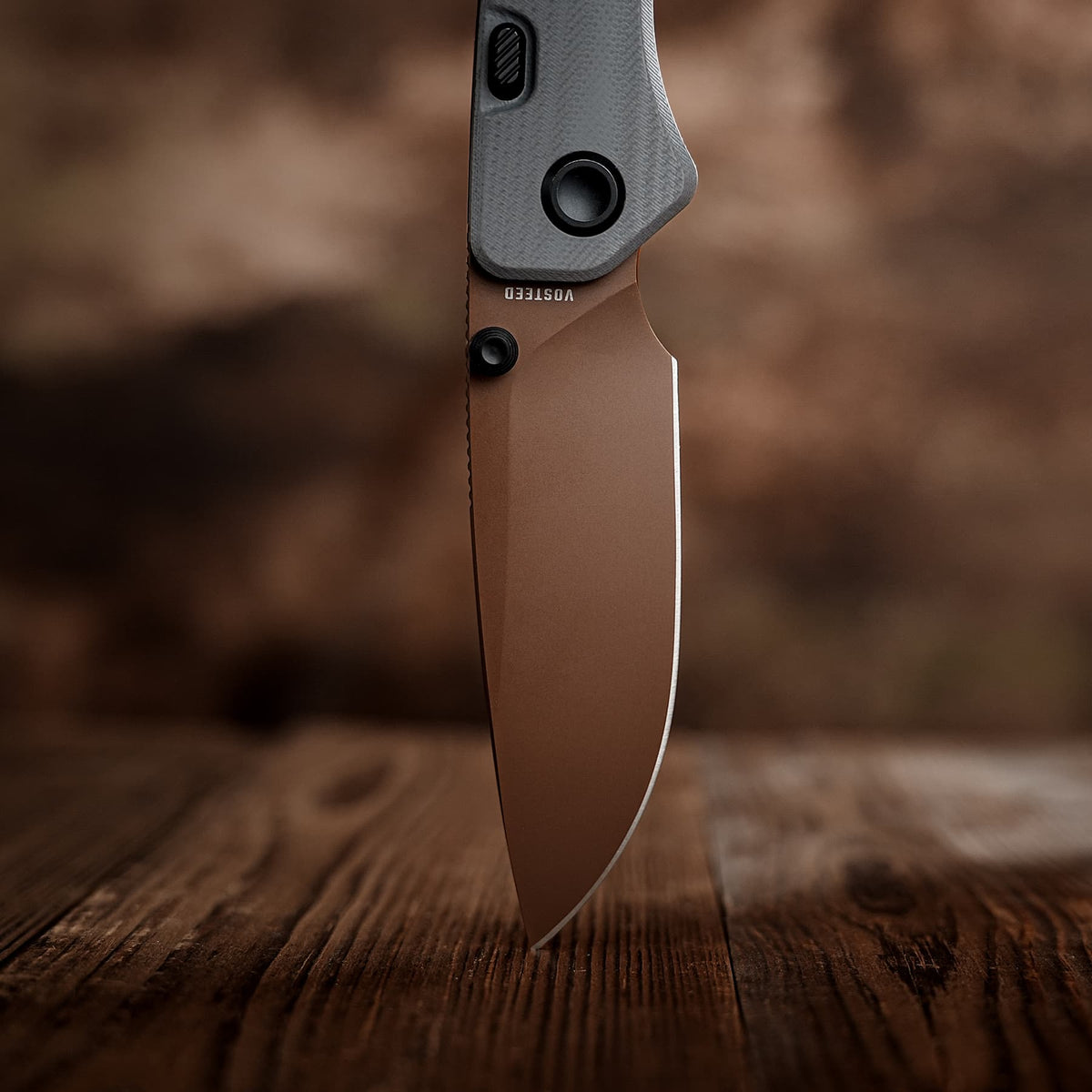 Marten 330 | Gray G10 + Copper Dune 14C28N - A1626