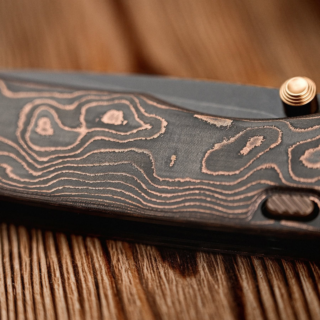 Marten 330 | Copper Carbon Fibre + Blackwash 154CM - A1619