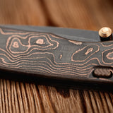 Marten 330 | Copper Carbon Fibre + Blackwash 154CM - A1619