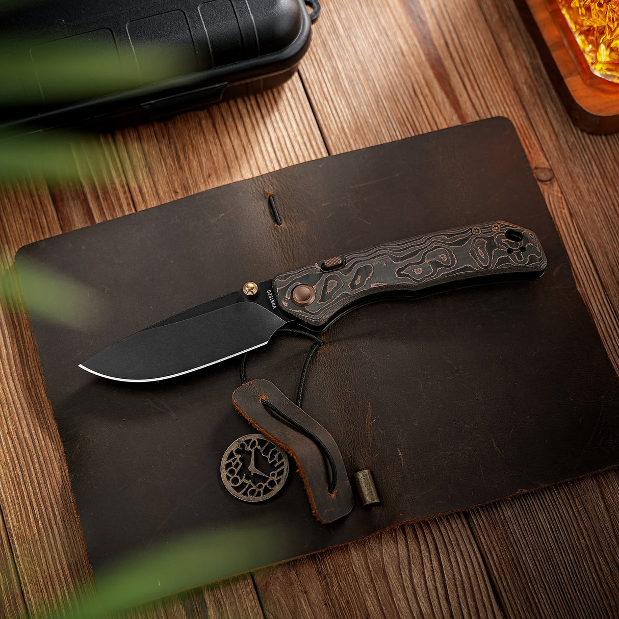 Marten 330 | Copper Carbon Fibre + Blackwash 154CM - A1619