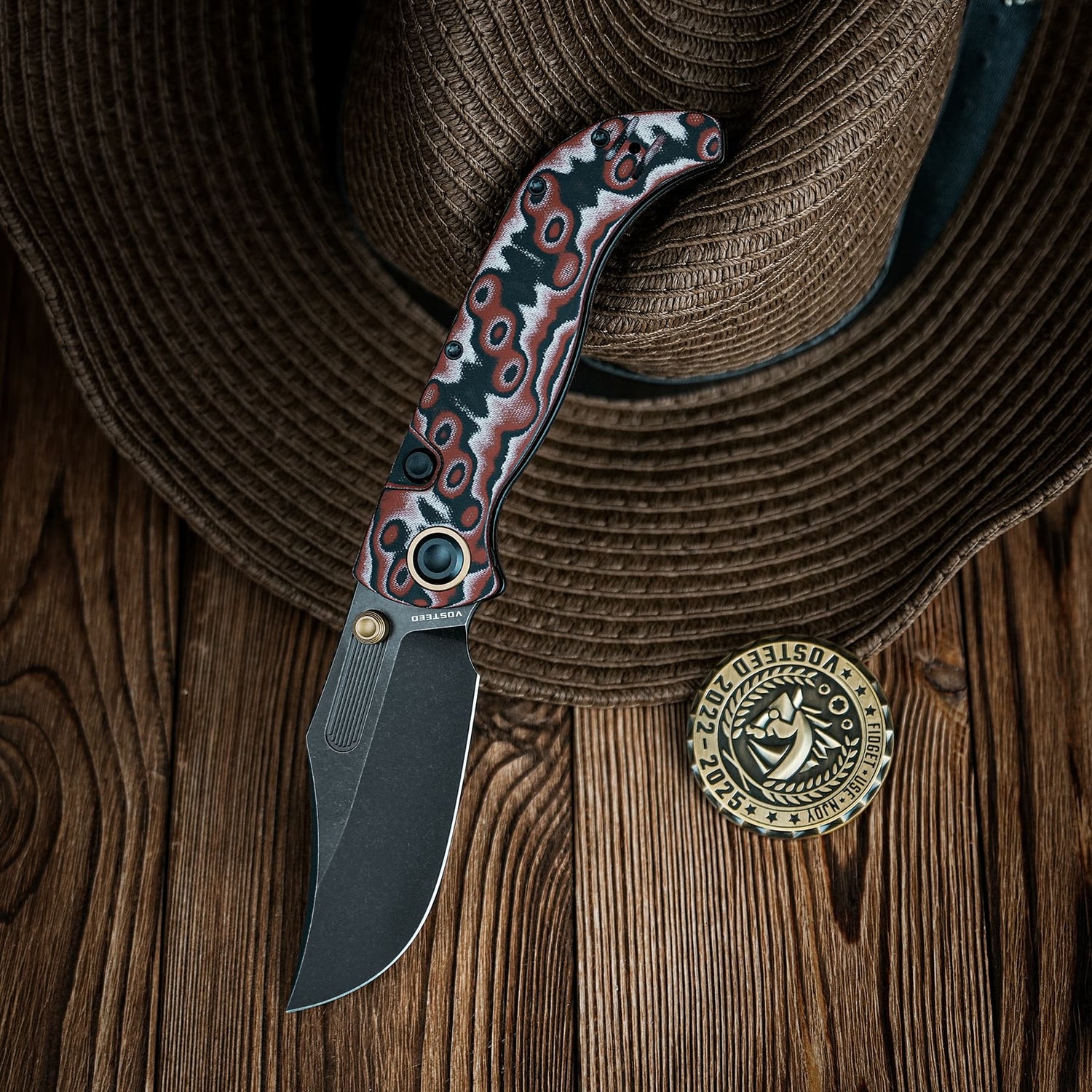 Naga | Ivory Drift Micarta + Blackwash S35VN - A3905