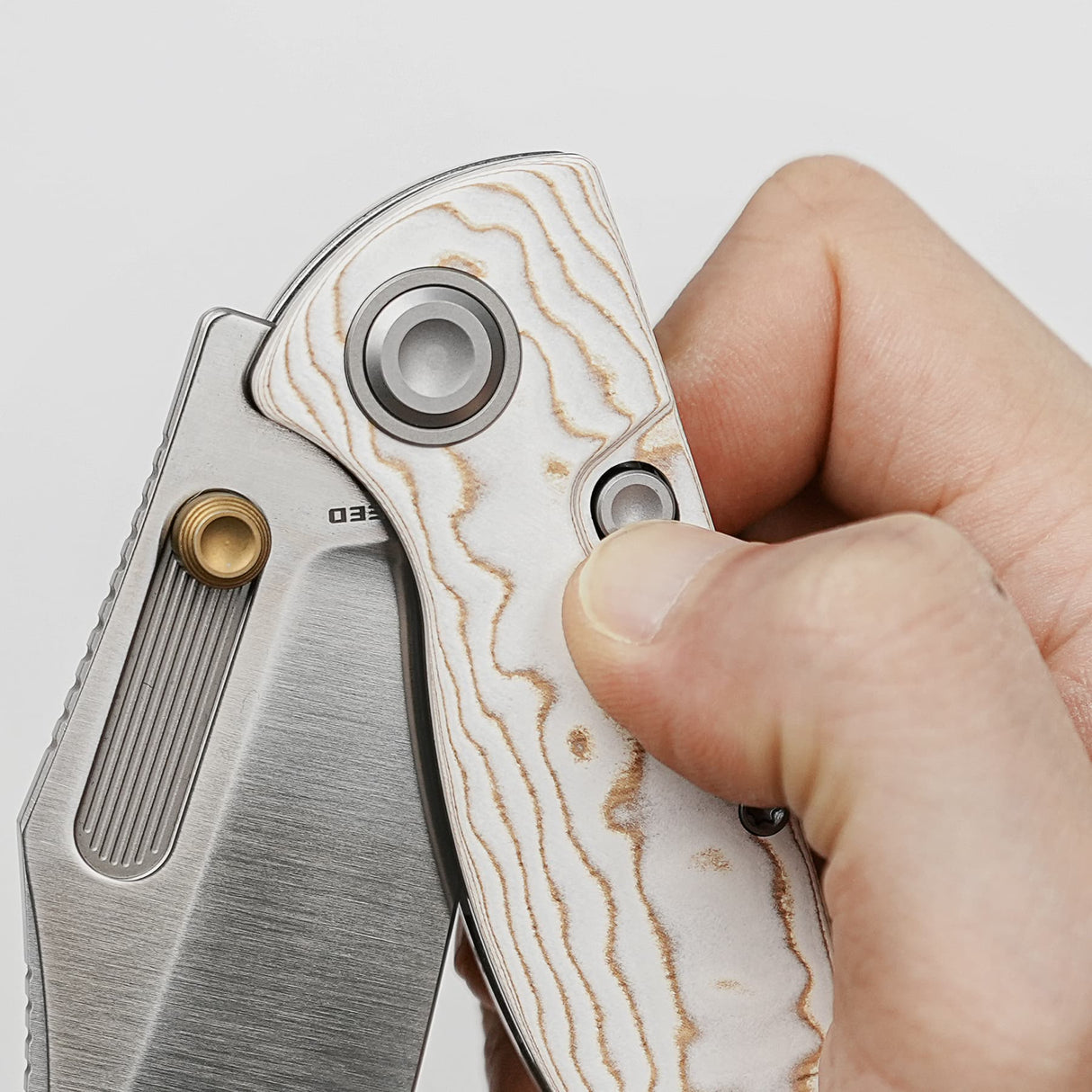 Naga | Scarlet Void Micarta + Satin S35VN - A3906