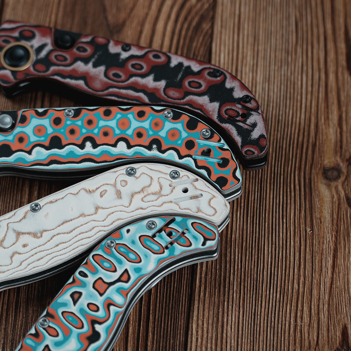 Naga | Scarlet Void Micarta + Satin S35VN - A3906