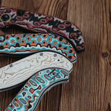 Naga | Scarlet Void Micarta + Satin S35VN - A3906