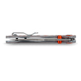 Naga | Coral Orbit Bamboo Micarta + Stonewash S35VN - A3907