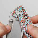 Naga | Canyon Current Bamboo Micarta + Stonewash S35VN - A3908