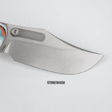 Naga | Canyon Current Bamboo Micarta + Stonewash S35VN - A3908