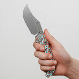 Naga | Canyon Current Bamboo Micarta + Stonewash S35VN - A3908