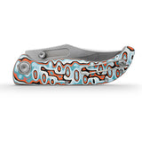 Naga | Canyon Current Bamboo Micarta + Stonewash S35VN - A3908