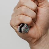 Naga | Canyon Current Bamboo Micarta + Stonewash S35VN - A3908