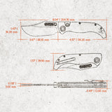 Naga | Canyon Current Bamboo Micarta + Stonewash S35VN - A3908