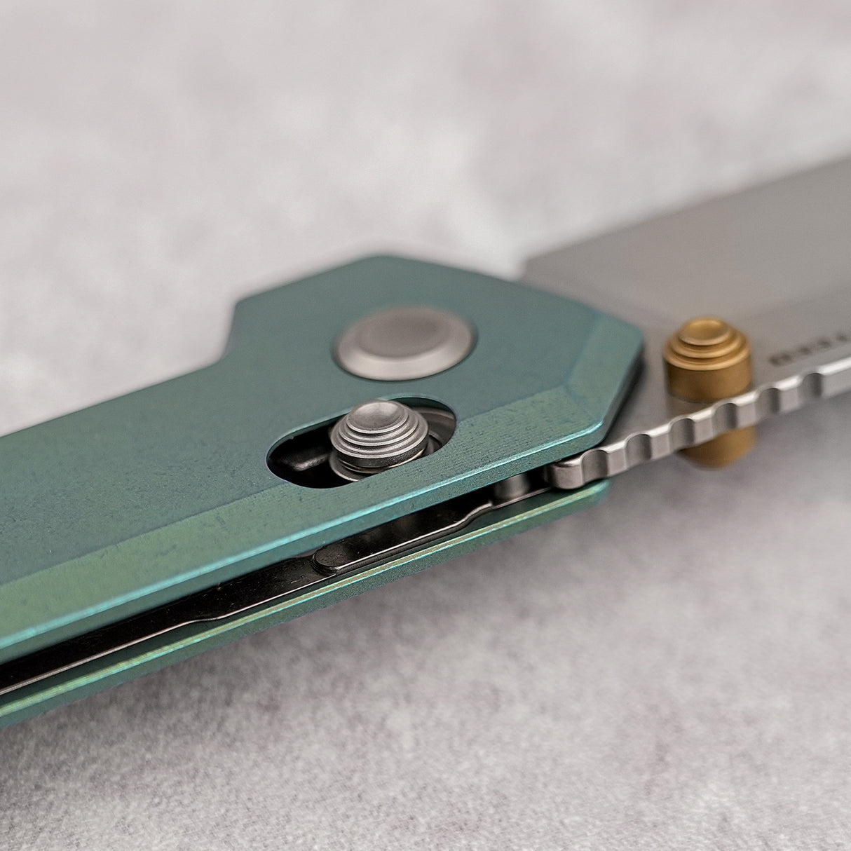 Parallel | Green Ti + Stonewash 154CM - A3519