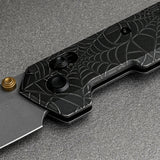 Parallel | Acid Wash Black Ti + Stonewash S35VN Tanto