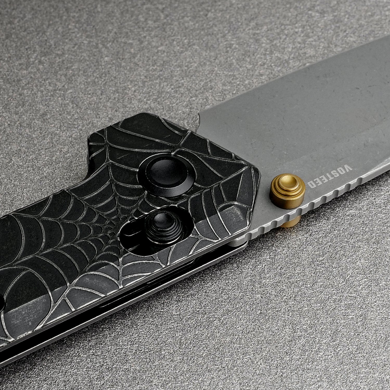 Parallel | Acid Wash Black Ti + Stonewash S35VN Tanto