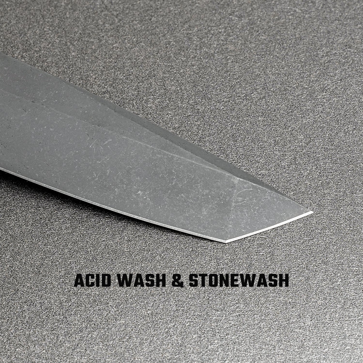 Parallel | Acid Wash Black Ti + Stonewash S35VN Tanto