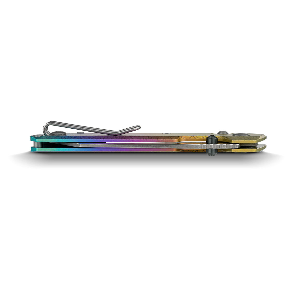 Parallel | Iridescent Crackle Titanium + S35VN - A3508