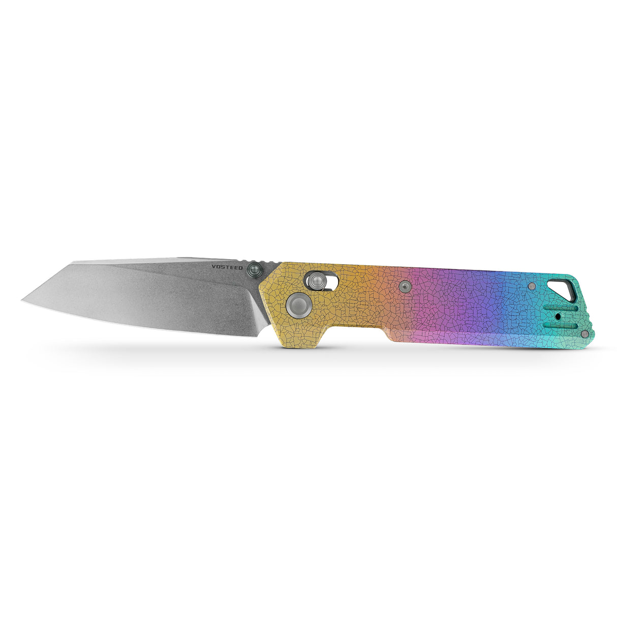 Parallel | Iridescent Crackle Titanium + S35VN - A3508