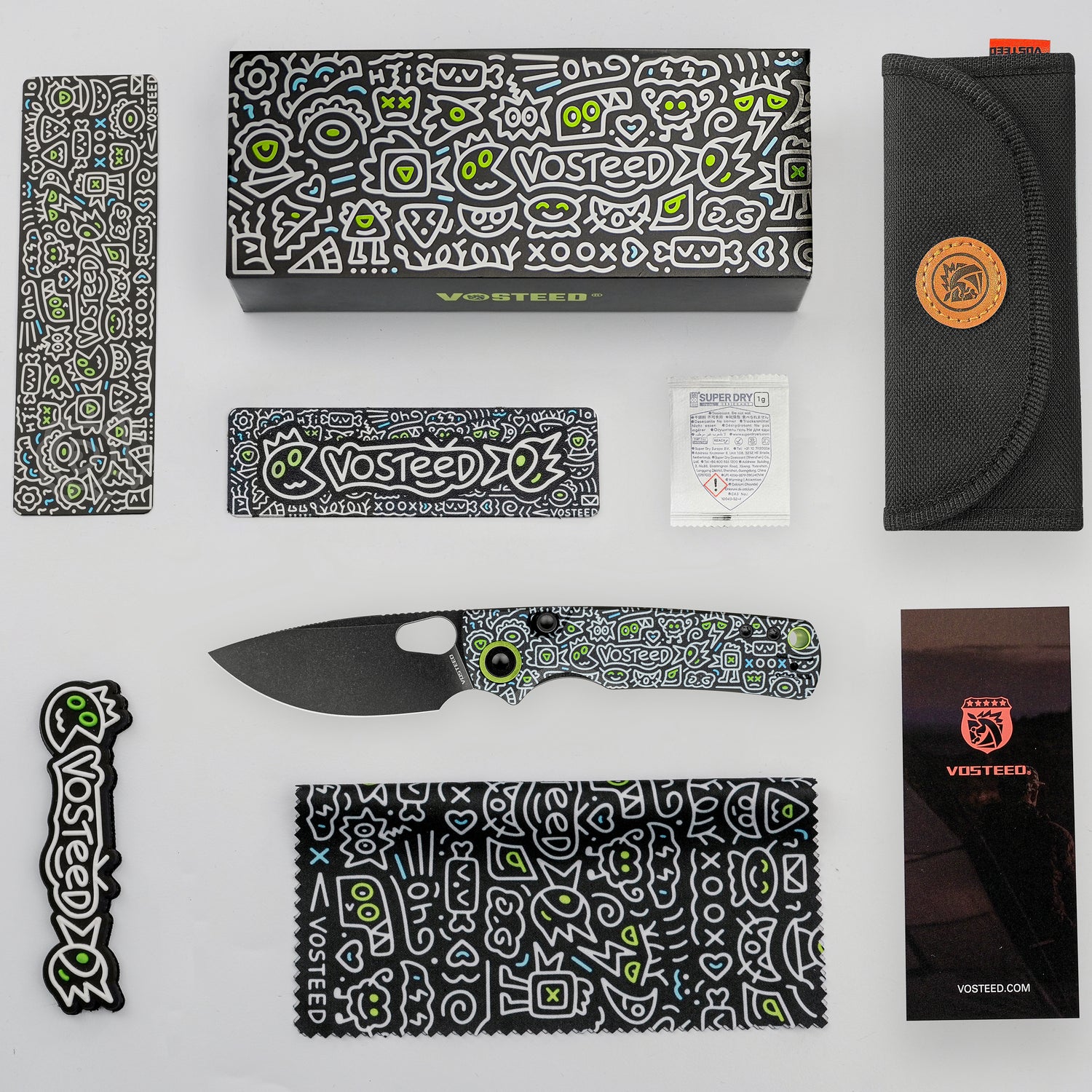 Porcupine | Doodle Monster™ Black G10 + Blackwash - A2619