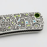 Porcupine | Doodle Monster™ White G10 + Satin - A2620
