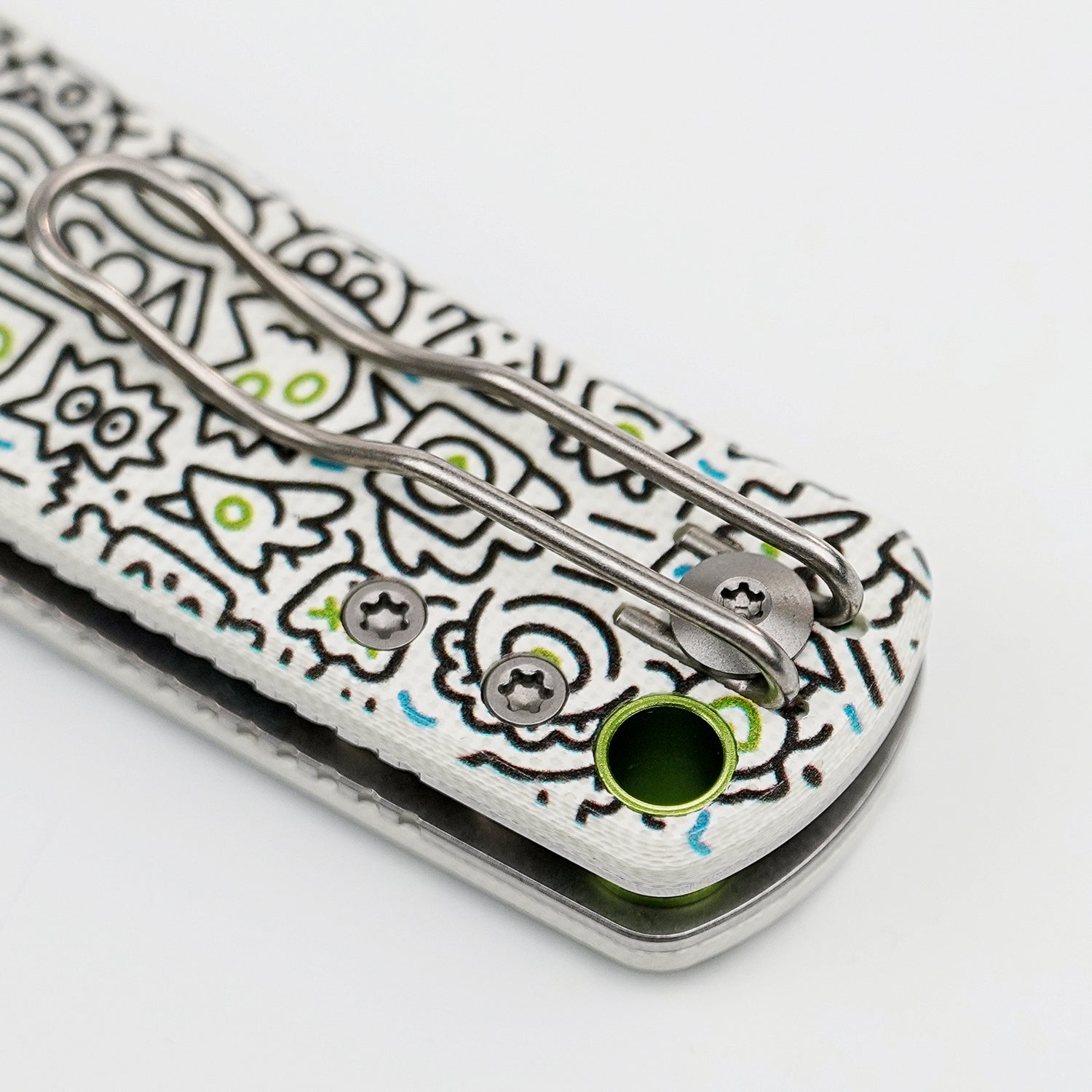 Porcupine | Doodle Monster™ White G10 + Satin - A2620