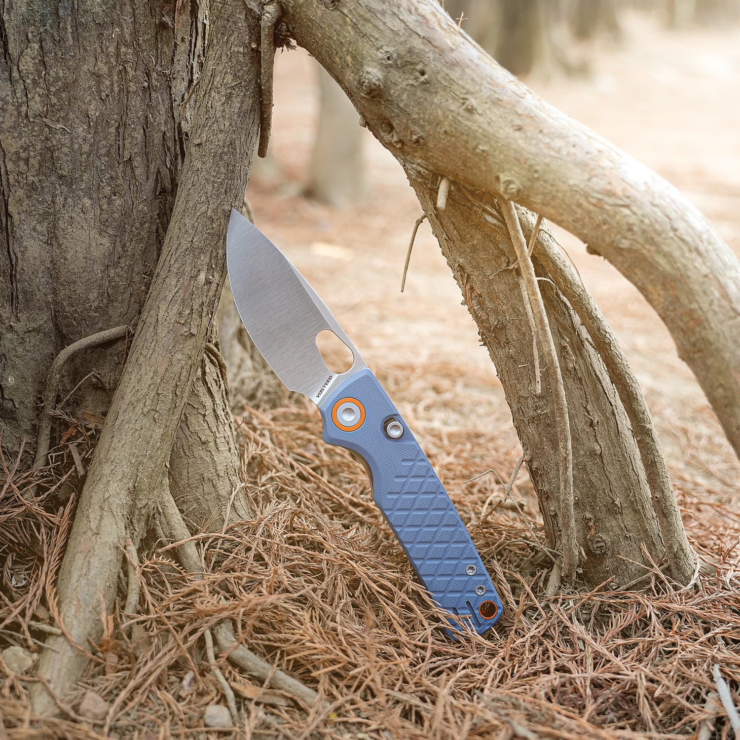 Porcupine | Blue Crosshatch G10 + Satin 14C28N - A2621