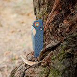 Porcupine | Blue Crosshatch G10 + Satin 14C28N - A2621