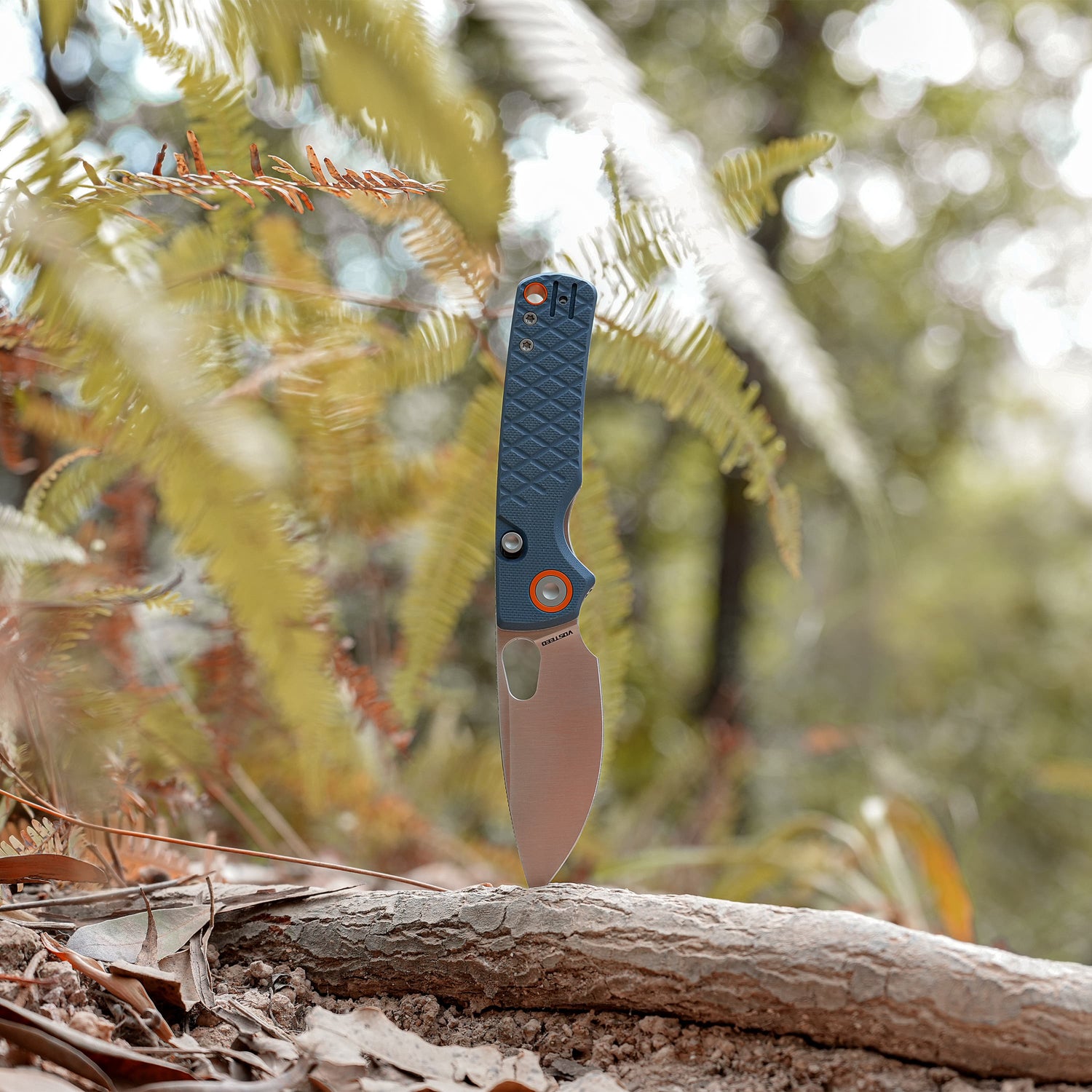 Porcupine | Blue Crosshatch G10 + Satin 14C28N - A2621