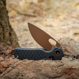 Porcupine | Black Crosshatch G10 + Copper Dune 14C28N - A2622