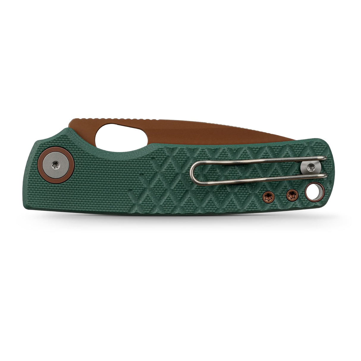 Porcupine | Green Crosshatch G10 + Copper Dune 14C28N - A2623