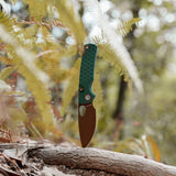 Porcupine | Green Crosshatch G10 + Copper Dune 14C28N - A2623