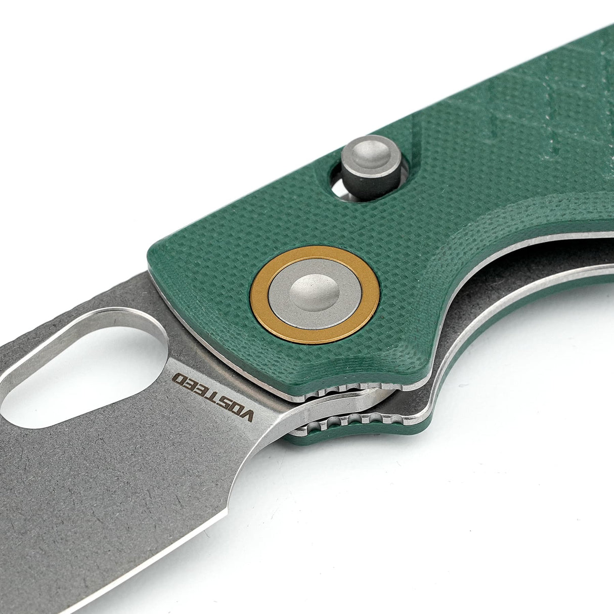 Porcupine | Green Crosshatch G10 + Stonewash 14C28N - A2624