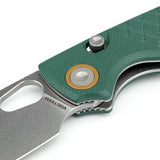 Porcupine | Green Crosshatch G10 + Stonewash 14C28N - A2624