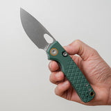 Porcupine | Green Crosshatch G10 + Stonewash 14C28N - A2624