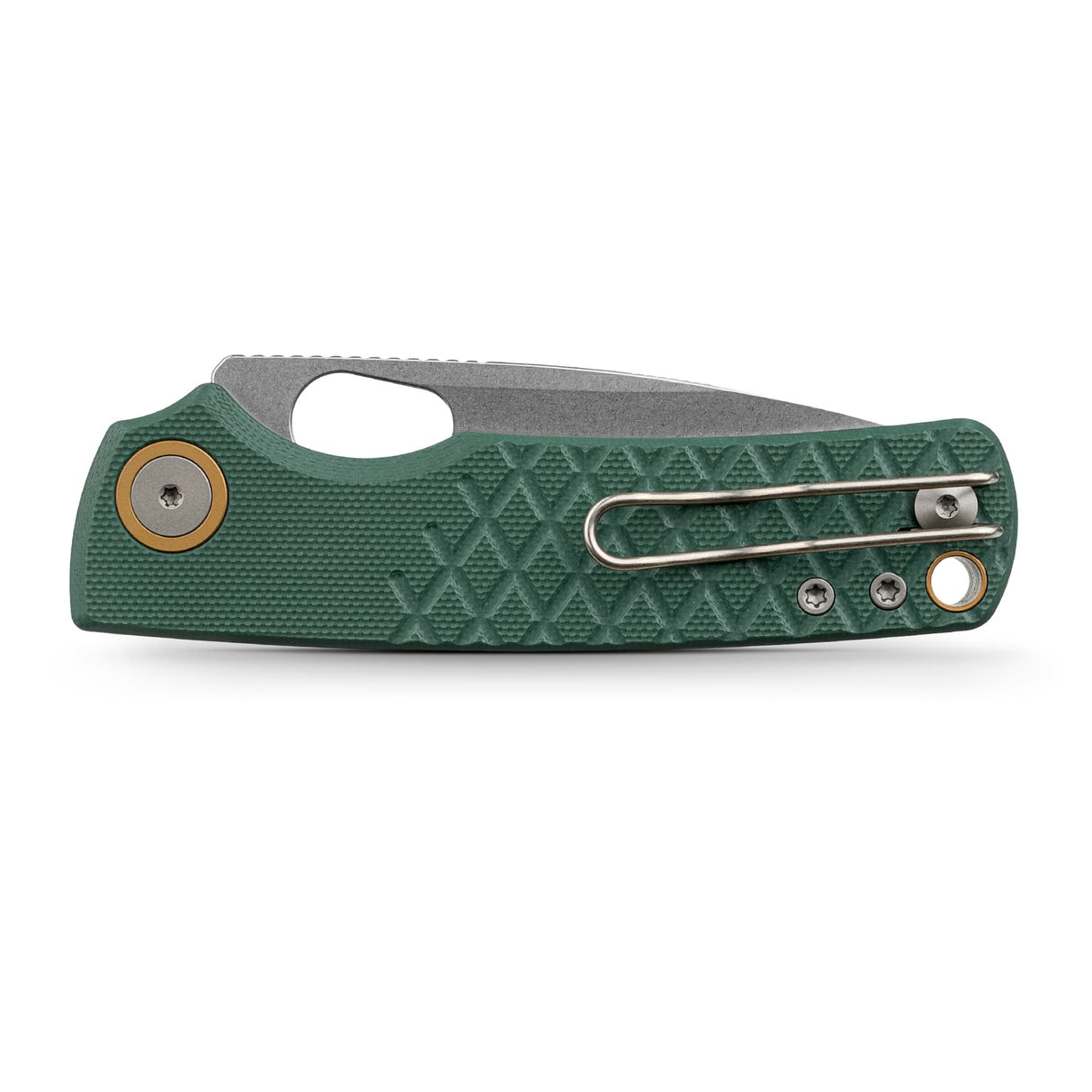 Porcupine | Green Crosshatch G10 + Stonewash 14C28N - A2624