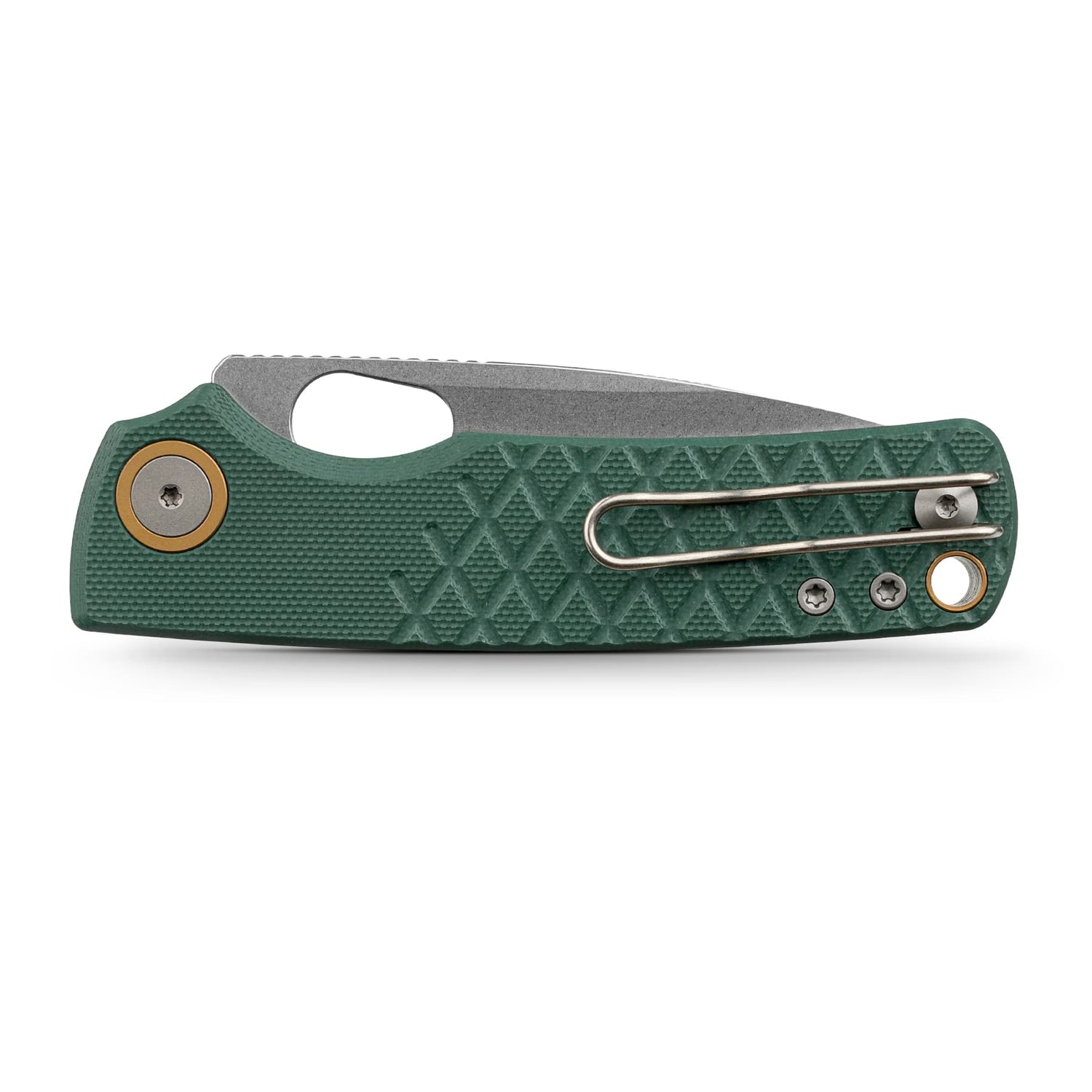 Porcupine | Green Crosshatch G10 + Stonewash 14C28N - A2624