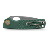 Porcupine | Green Crosshatch G10 + Stonewash 14C28N - A2624