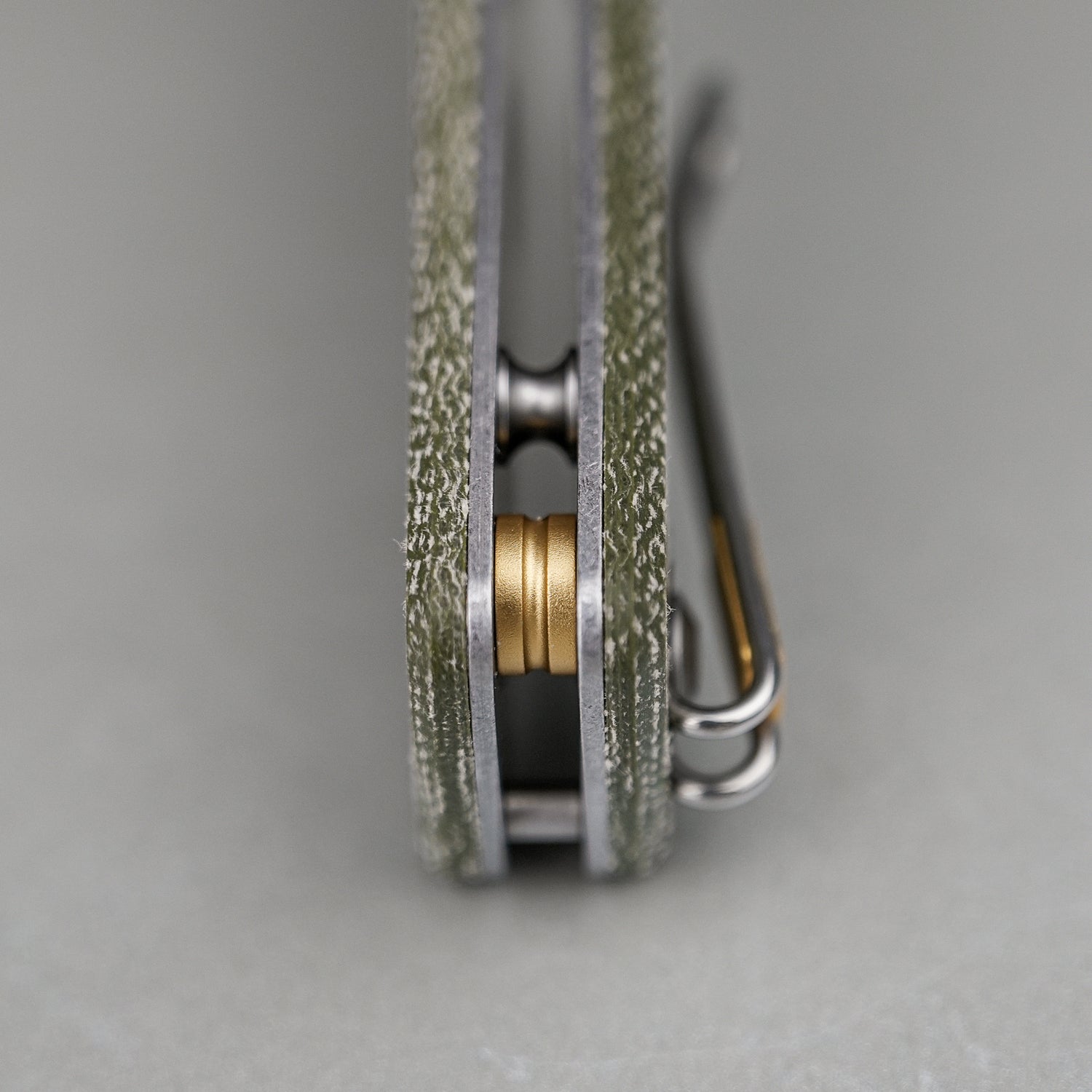 Porcupine ModSwap™ | Green Micarta + Stonewash 154CM - A3104