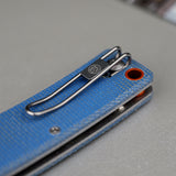 Porcupine ModSwap™ | Blue Micarta + Satin 154CM - A3105