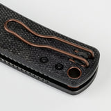 Porcupine Thumb Stud | Black Micarta + Copper Dune 14C28N - A2610