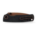 Porcupine Thumb Stud | Black Micarta + Copper Dune 14C28N - A2610
