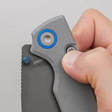 Porcupine Thumb Stud | Grey G10 + Destroyer Grey 14C28N - A2612