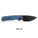 Porcupine Thumb Stud | Blue G10 + Blackwash 14C28N - A2627