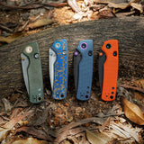 Porcupine Thumb Stud | Blue G10 + Blackwash 14C28N - A2627