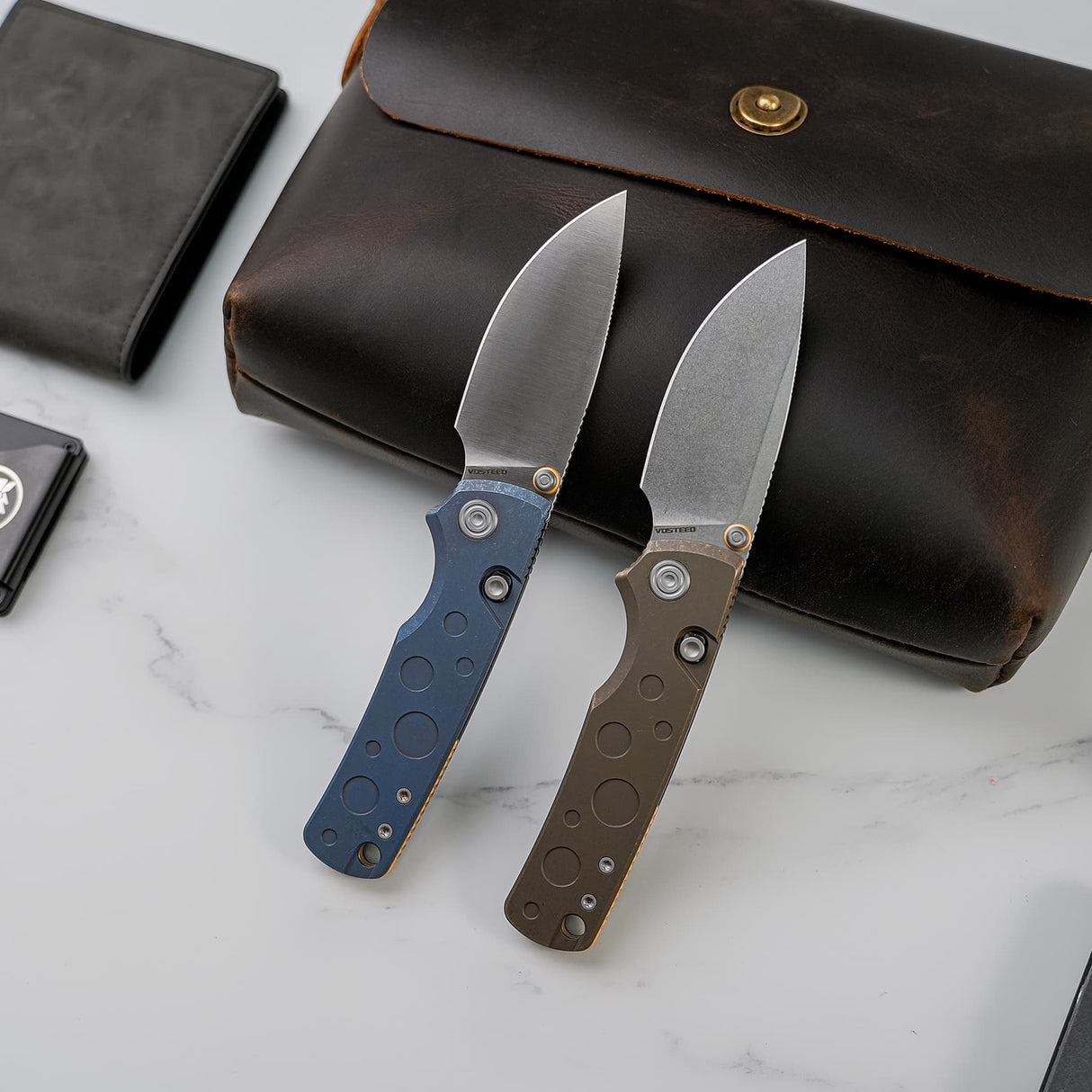 Porcupine TiSlim | Blue Ti + Satin S90V