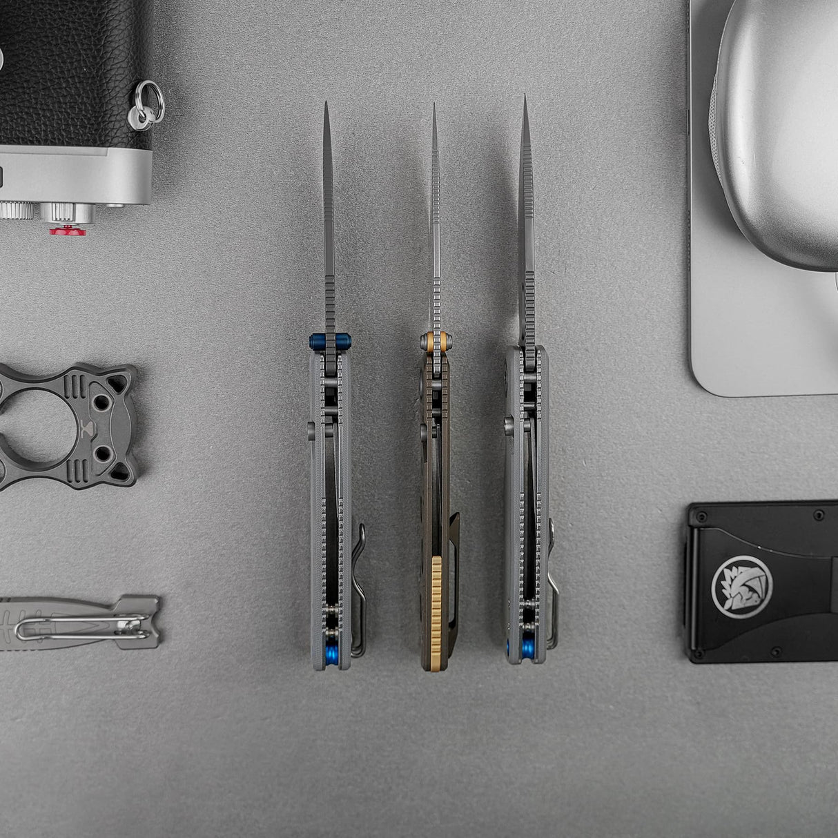 Porcupine TiSlim | Brasswash Ti + Stonewash S90V