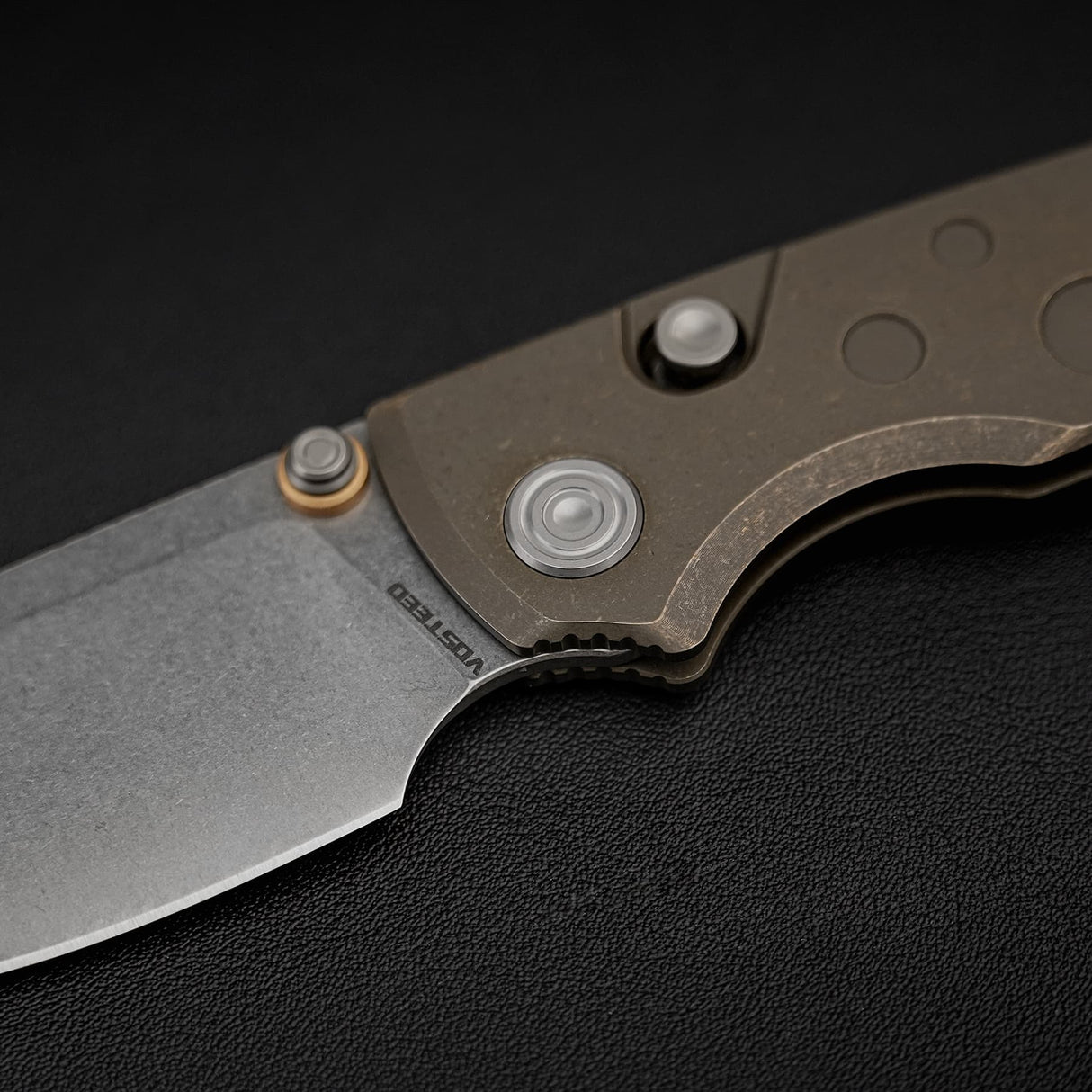 Porcupine TiSlim | Brasswash Ti + Stonewash S90V