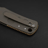 Porcupine TiSlim | Brasswash Ti + Stonewash S90V