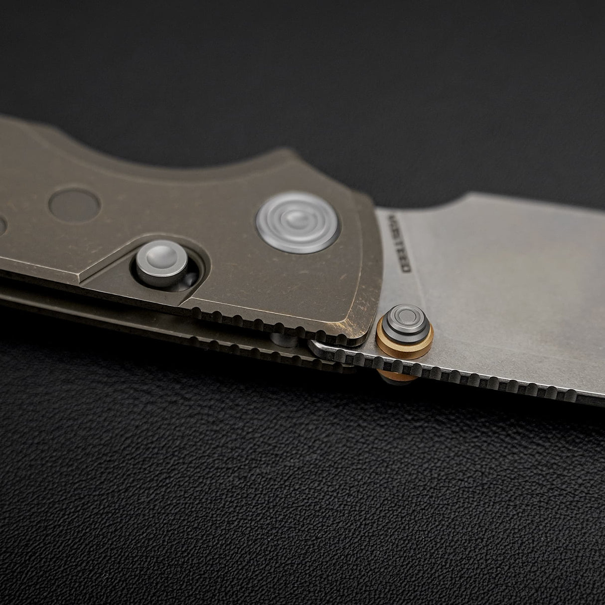 Porcupine TiSlim | Brasswash Ti + Stonewash S90V