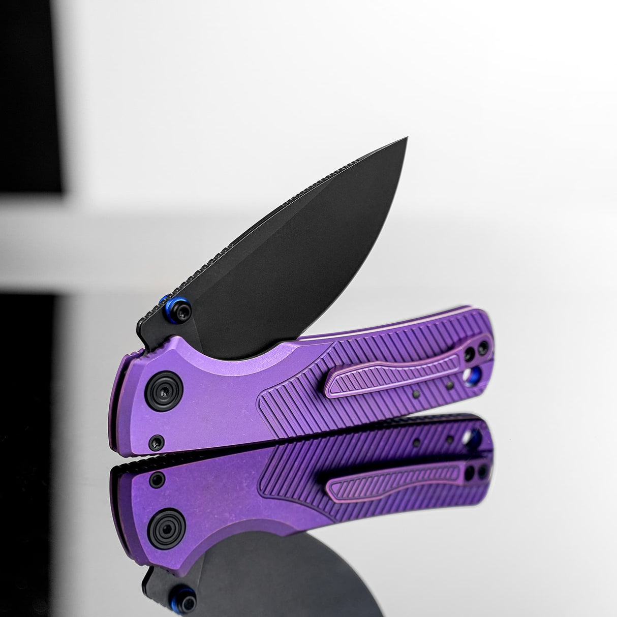 Porcupine TiSlim | Rebecca Purple Ti + Blackwash 154CM - A4812